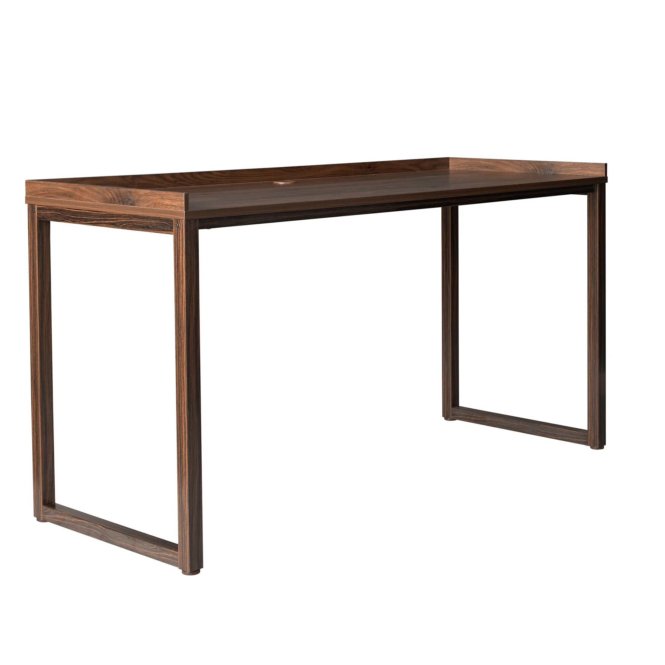 Better Homes & Gardens Ezra Modular L Desk with 6-Cube Storage, Walnut Finish