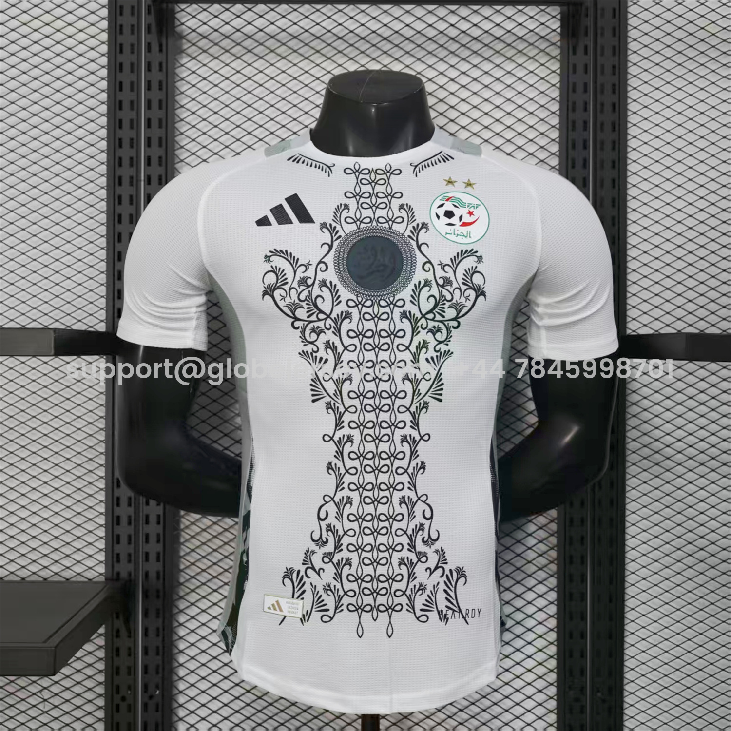 Algeria 25-26 Grey Plant White Special Jersey - Player Version