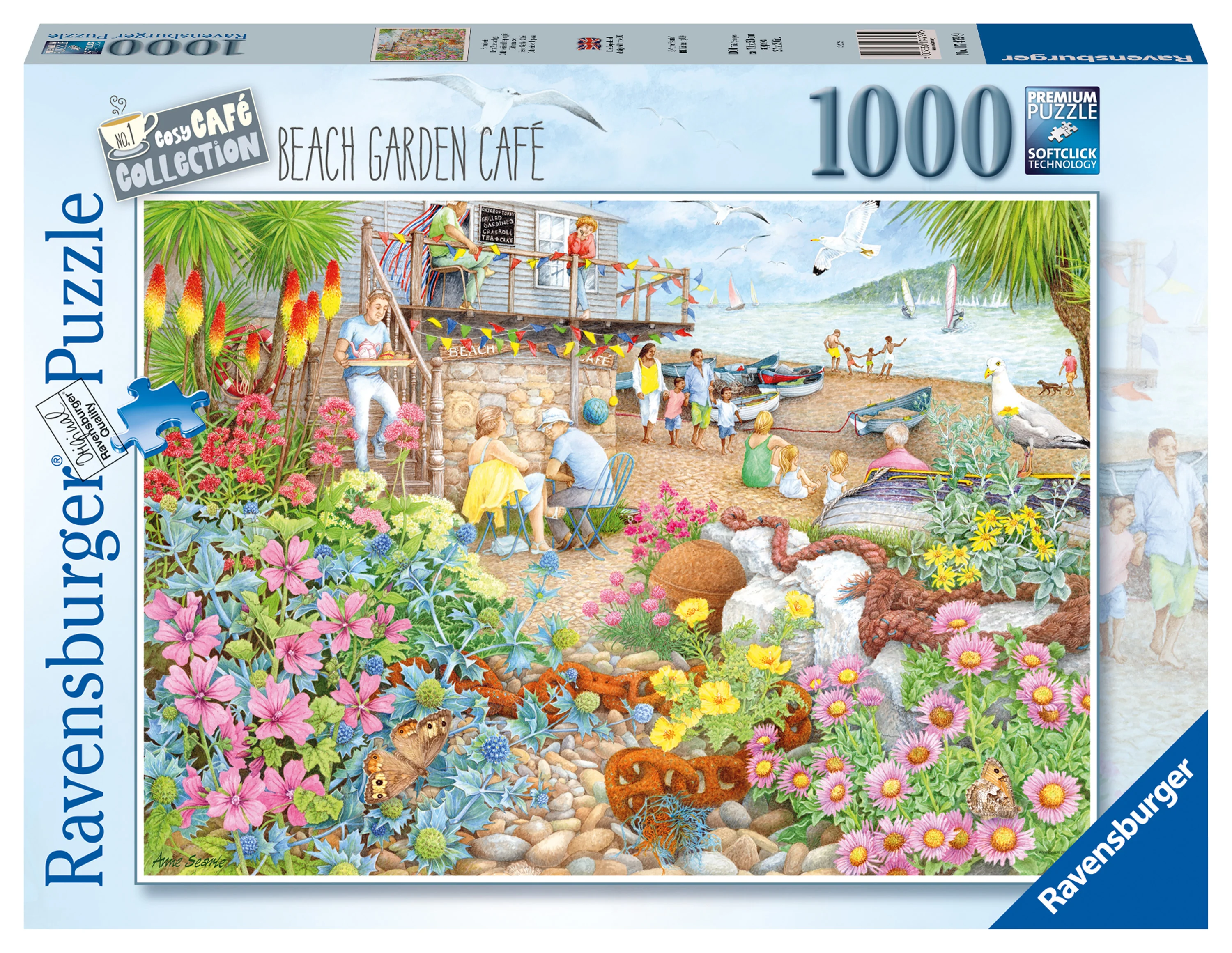 Cosy Café No.1, Beach Garden Café – 1000 Piece Jigsaw Puzzle (Ravensburger)