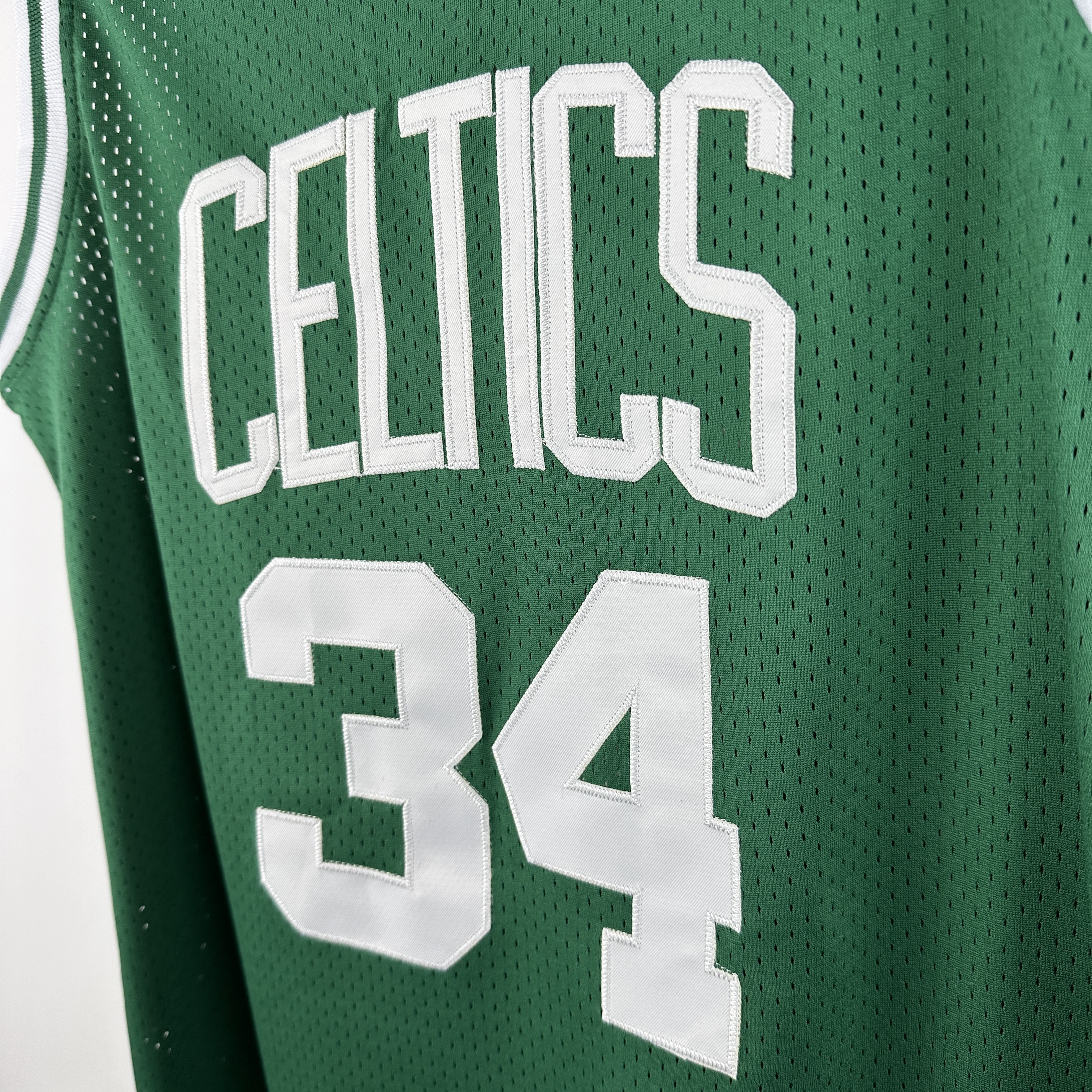 Embroidered MN Retro Jersey Celtics 07/08 Season Green No. 34 Pierce