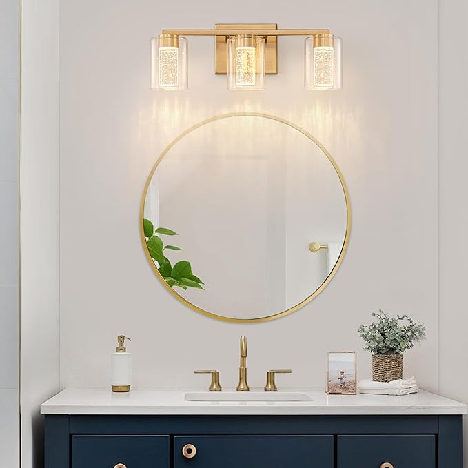 3-Light Gold Vanity