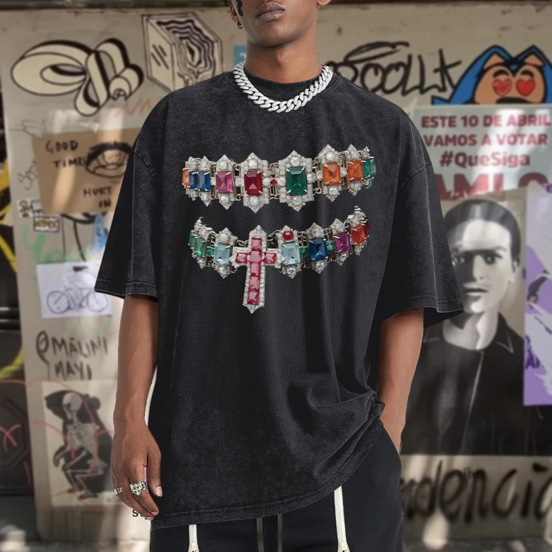 Oversized T-shirts for Men Graphic Vintage