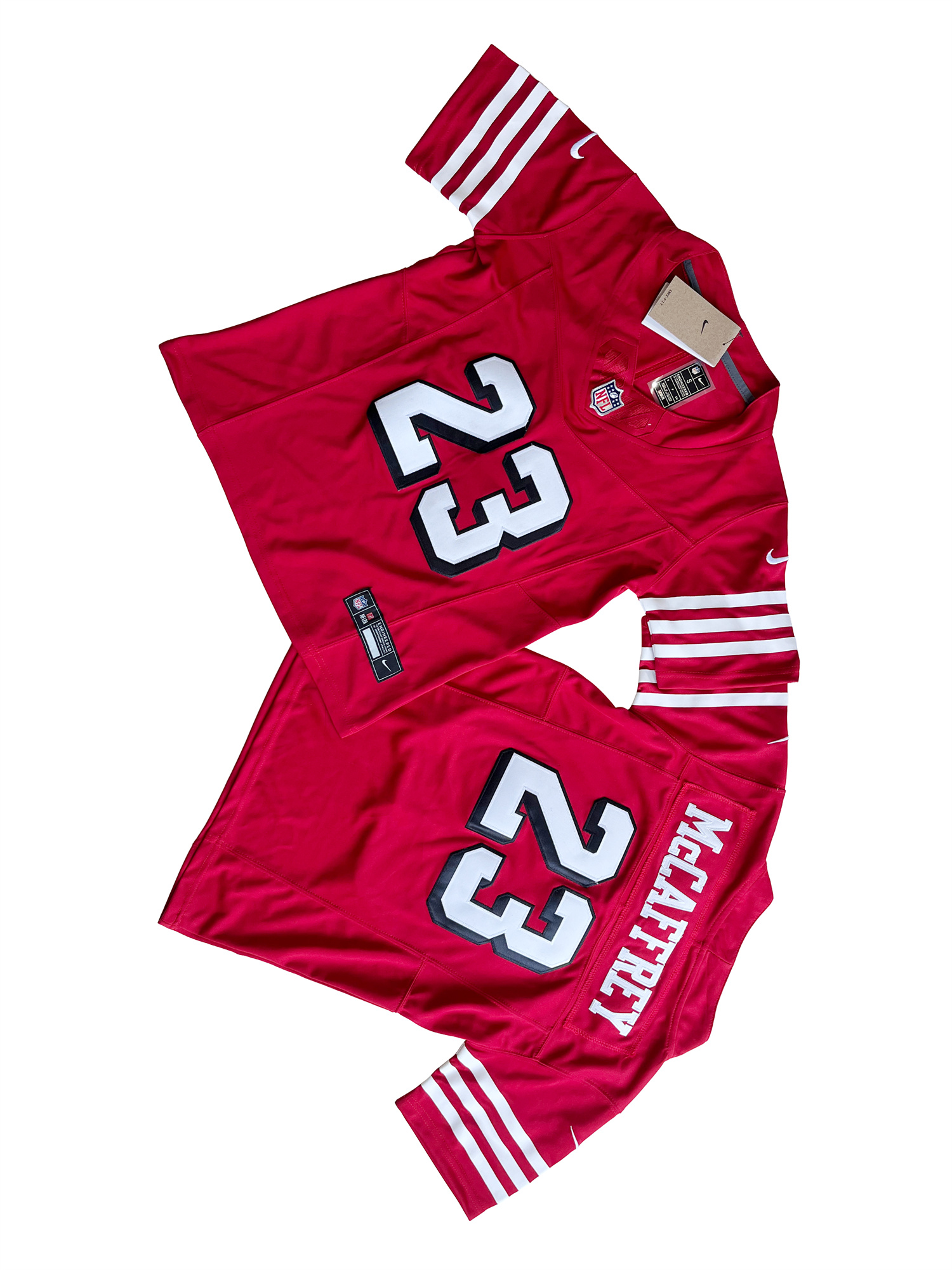 Youth San Francisco 49ers 23# Christian McCaffrey Vapor F.U.S.E. Limited Jers