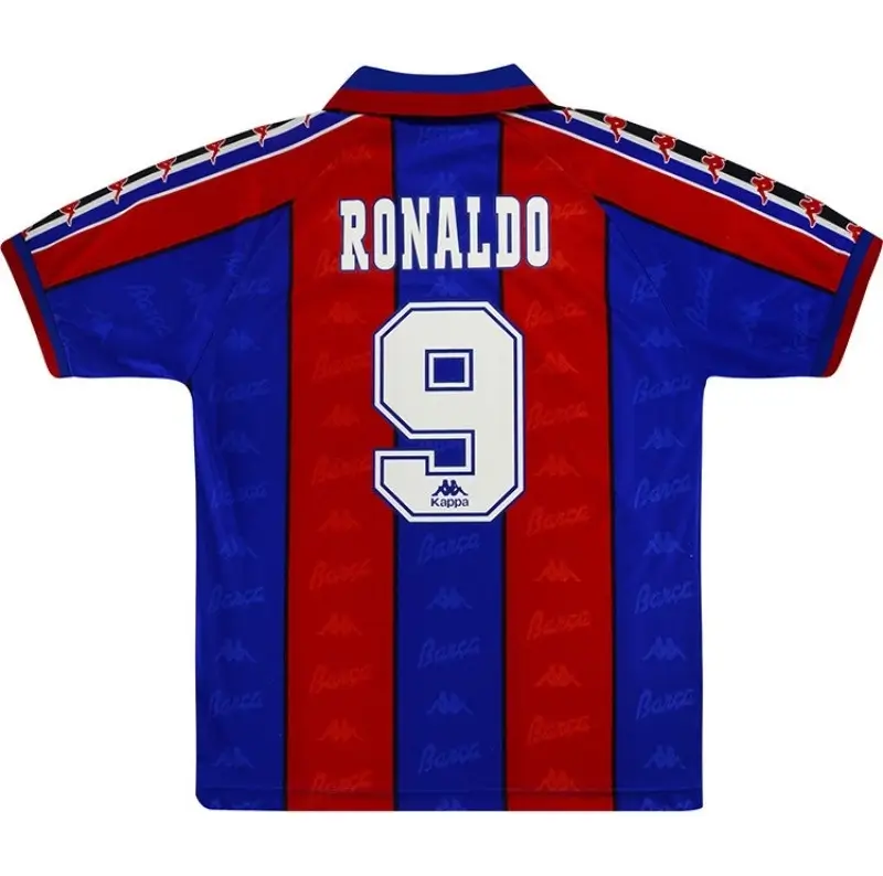 Ronaldo #9 Barcelona 1996/97 Retro Home Jersey