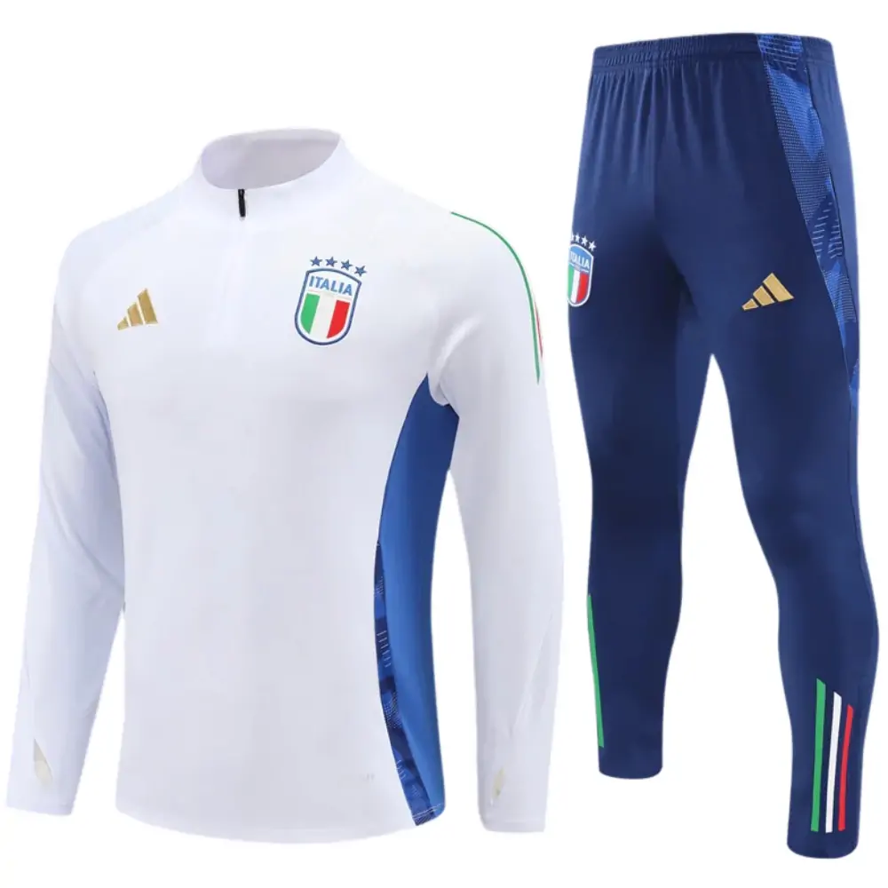 2024-25 New Season-Italy White [Small Adidas Edition]-Children-Training Suit