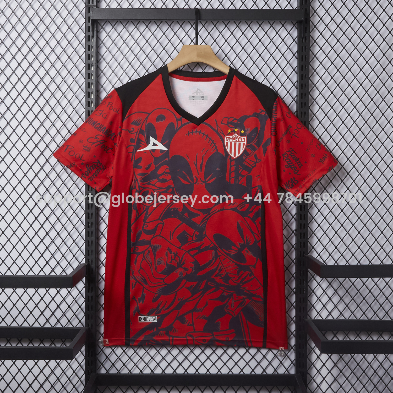 Club Necaxa 25-26 Red Deadpool Special Jersey - Fans Version
