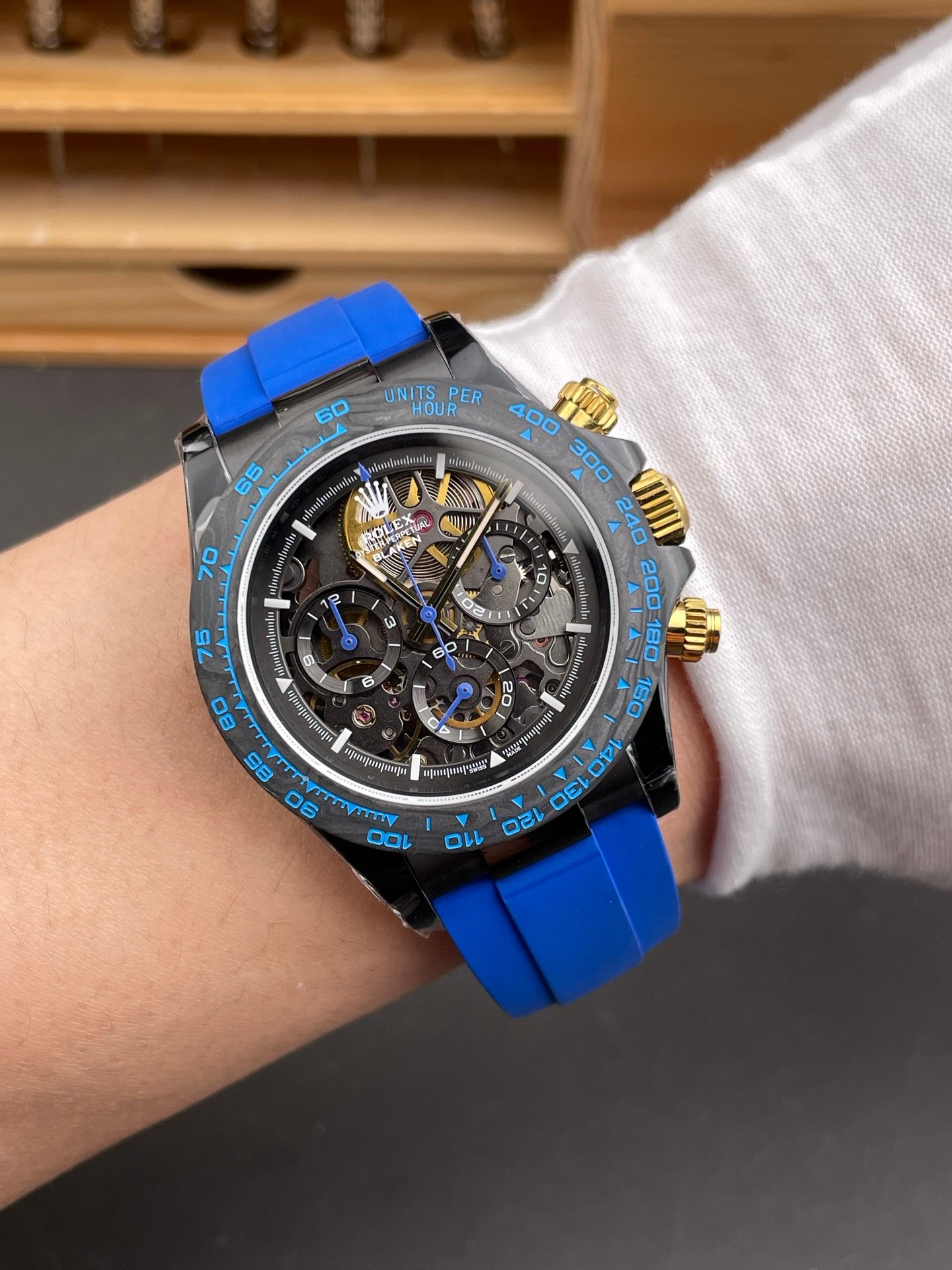 Rolex Daytona Skeleton Blue Steel