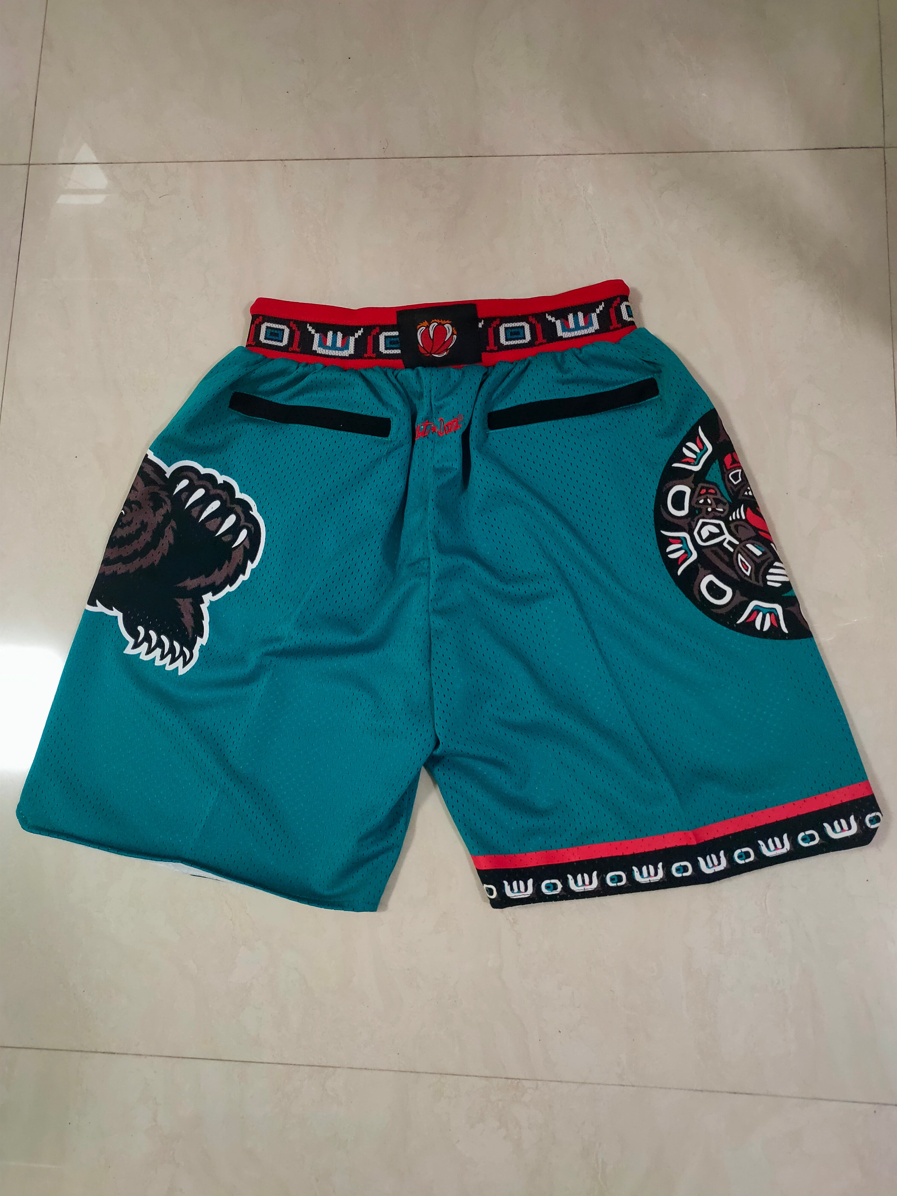 Memphis Grizzlies Green Juston Retro Shorts