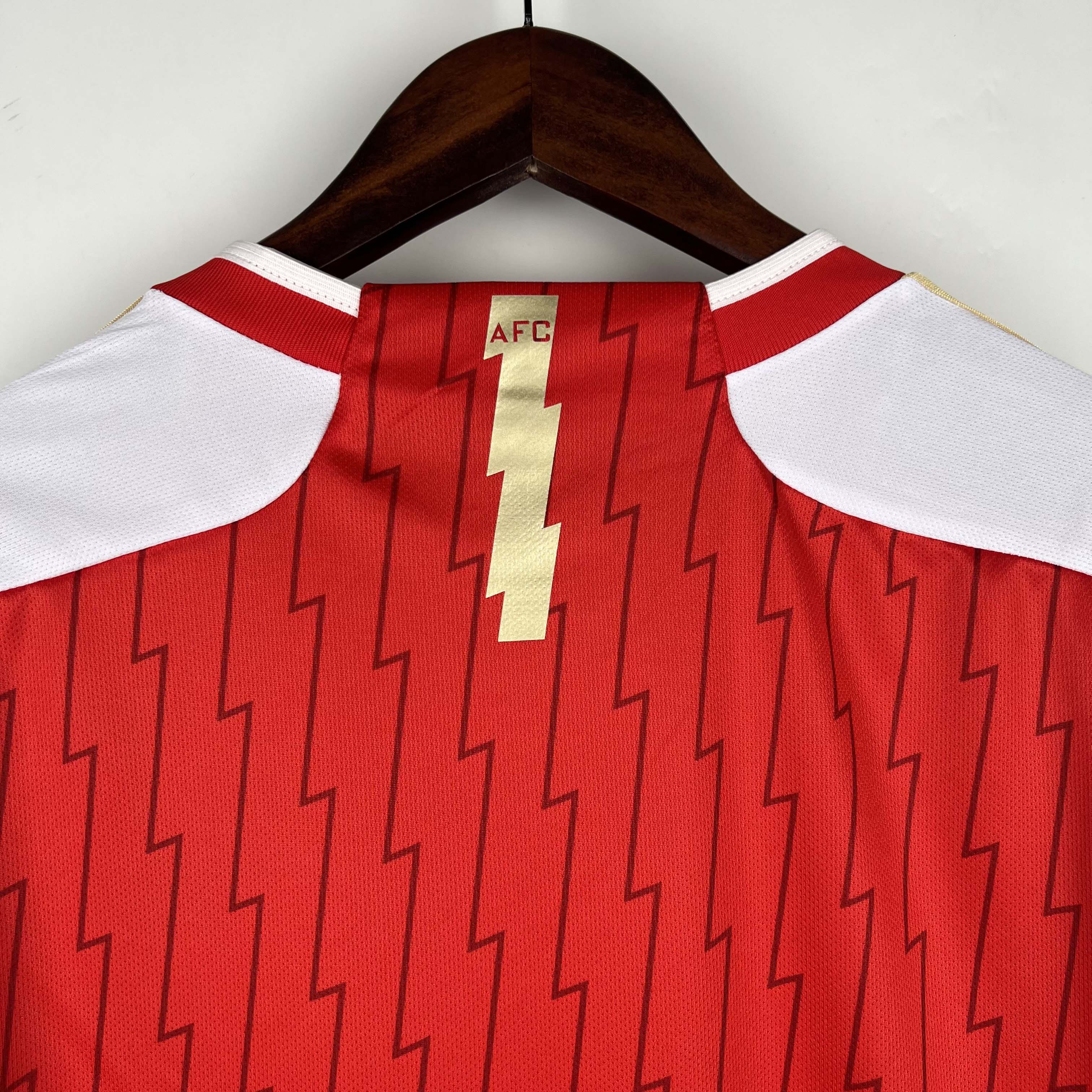 2023/2024 Long Sleeve Arsenal Home Football Shirt 1:1 Thai Quality-Fans