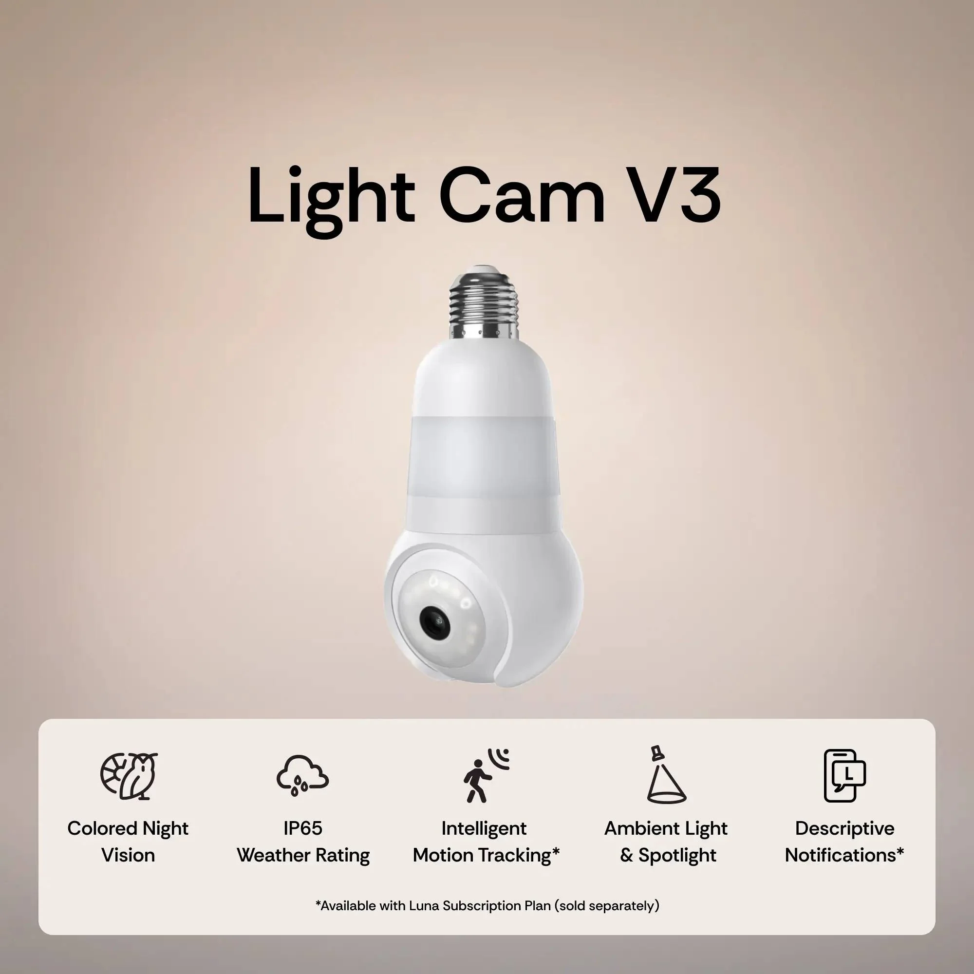 summorefun Light Bulb Security Cam -2K 2.4GHz/5GHz WiFi, Indoor Outdoor Surveillance Monitoring Camera for Home, 360° Pan/Tilt, Color Night Vision, Built-In LED & Spotlight, Easy Installation (2026 Upgrade)
