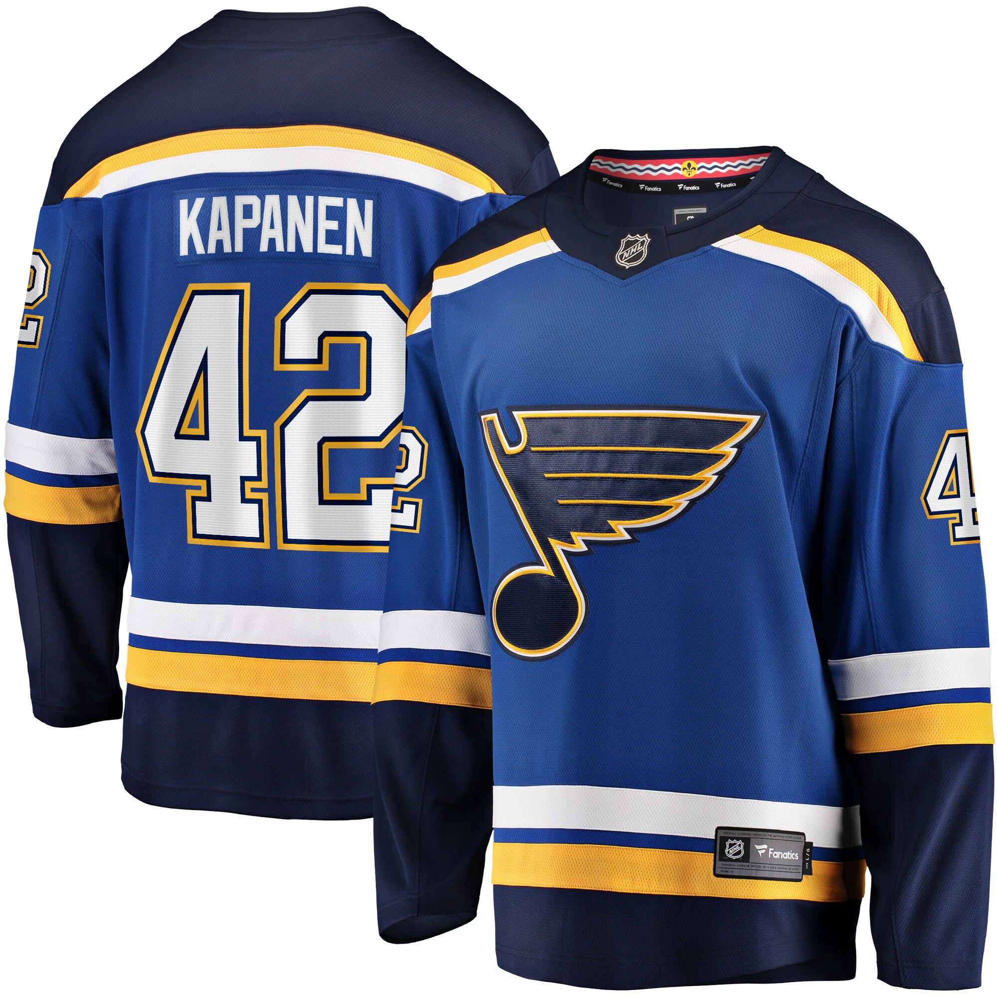 Kasperi Kapanen St. Louis Blues Fanatics Home Breakaway Jersey – Blue