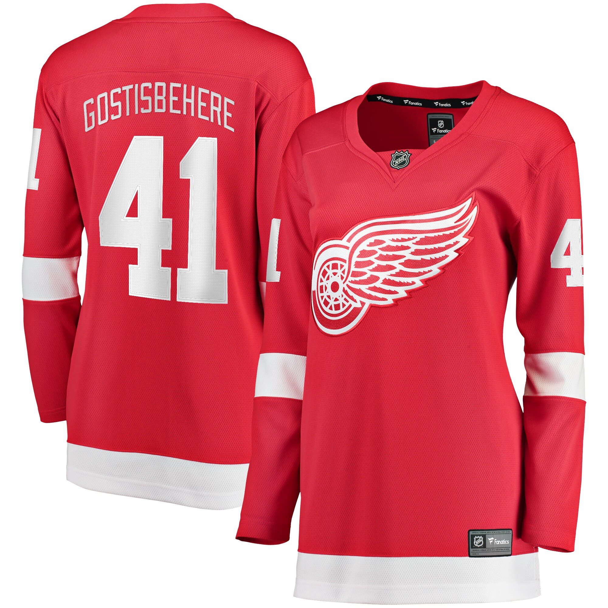 Shayne Gostisbehere Detroit Red Wings Fanatics Women’s Home Breakaway   Jersey – Red