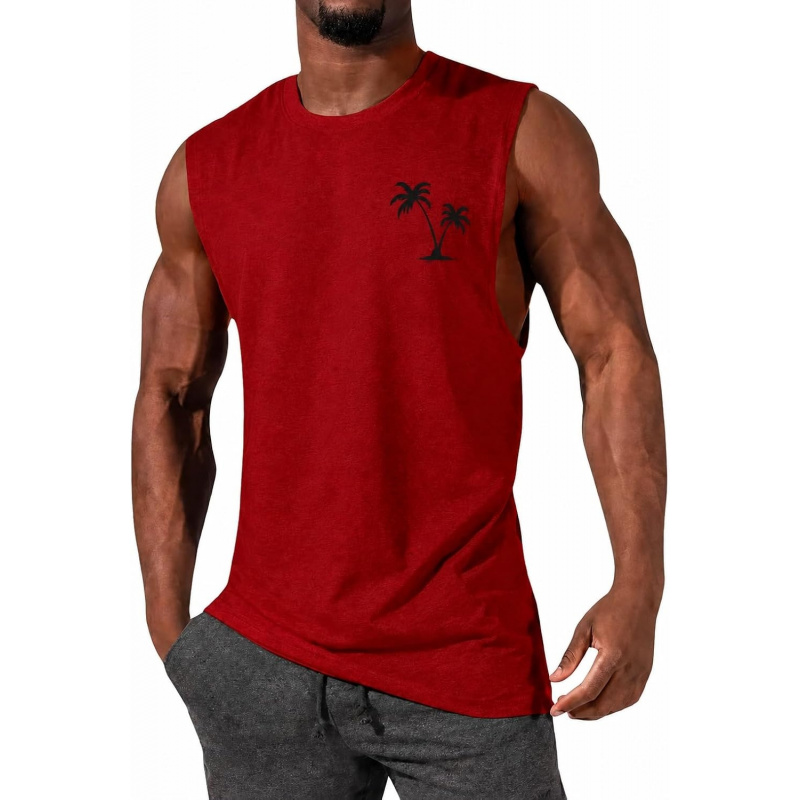 Men's Tank Tops Sleeveless Tee Shirts Casual Summer