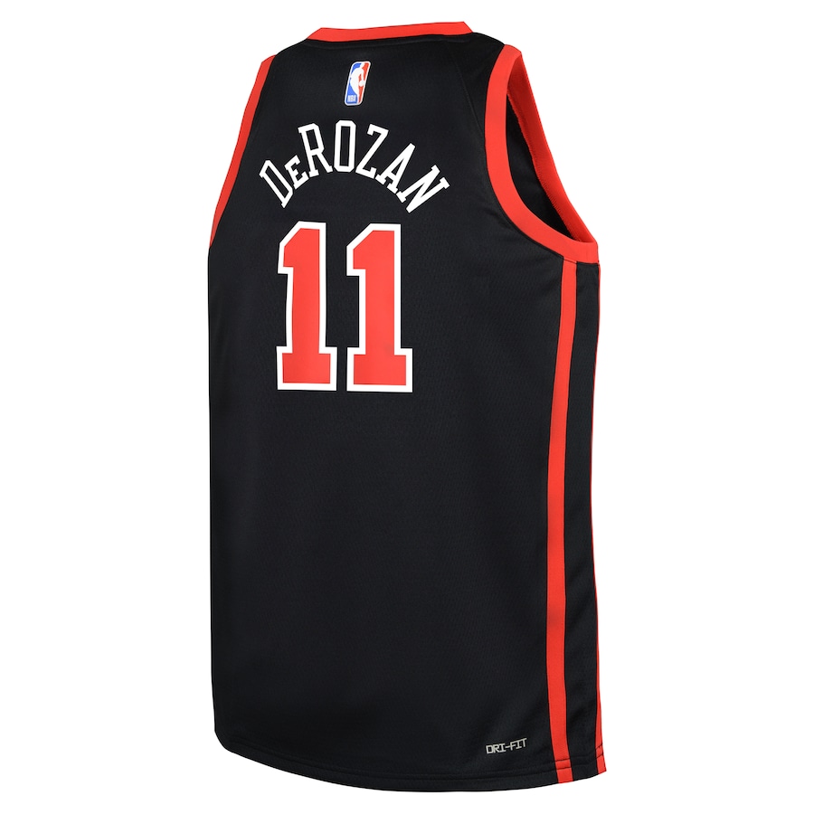 Youth Chicago Bulls DeMar DeRozan  Black Swingman Replica Jersey - City Edition