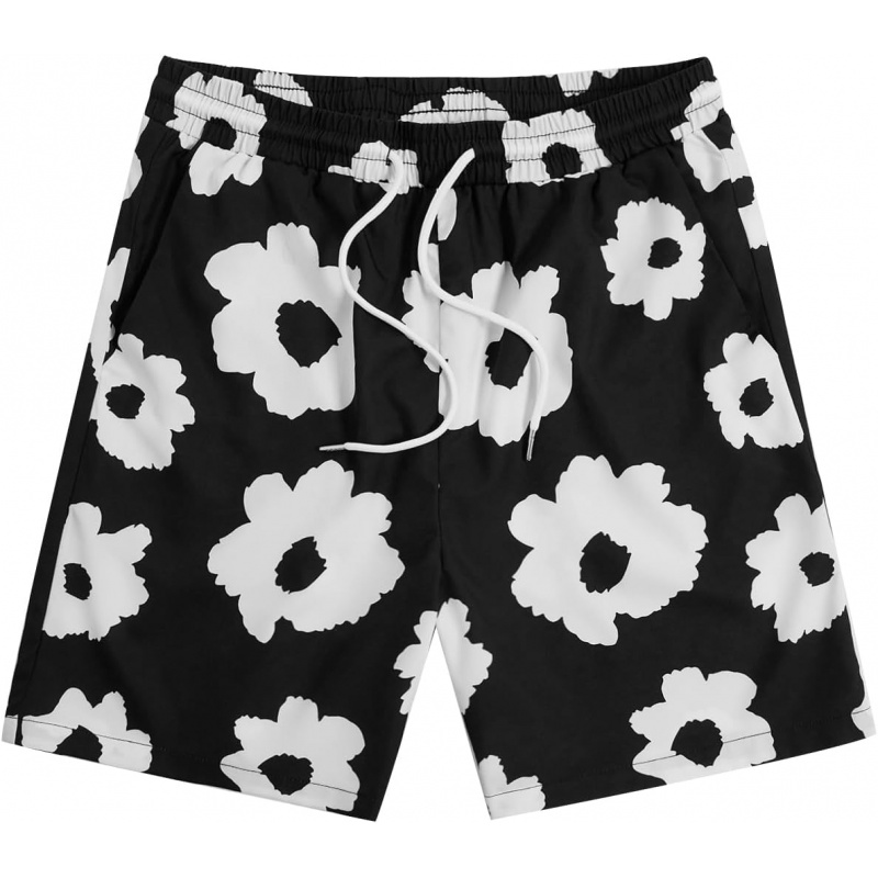 Men's Floral Graphic Print Drawstring