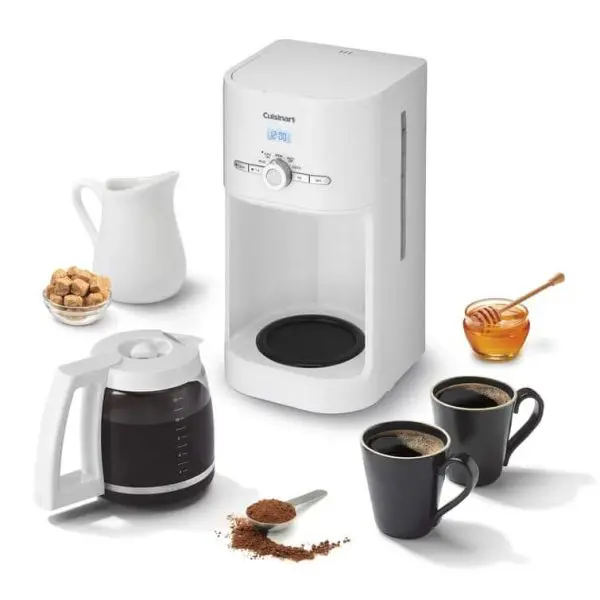 12-Cup White Programmable Drip Coffeemaker