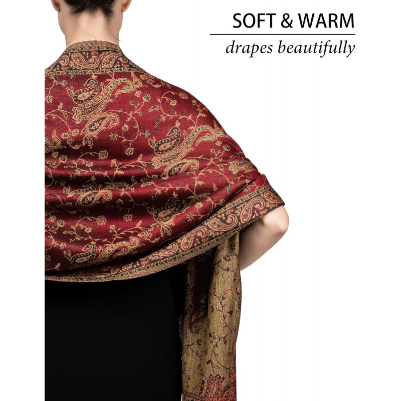 Reversible Paisley Pashmina Rave Scarf