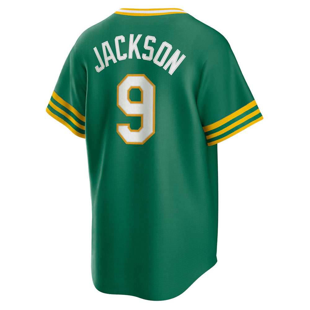 Men's Oakland Athletics Reggie Jackson Road Cooperstown Collection Player Jersey - Kelly Green