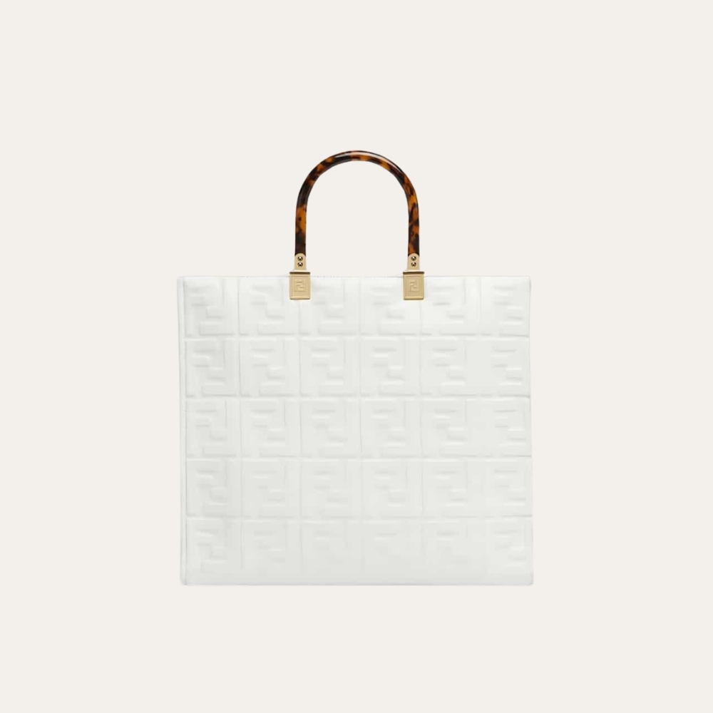 Fendi Sunshine Medium Bag White 13.8 Inches 8BH386AMCVF0QVL