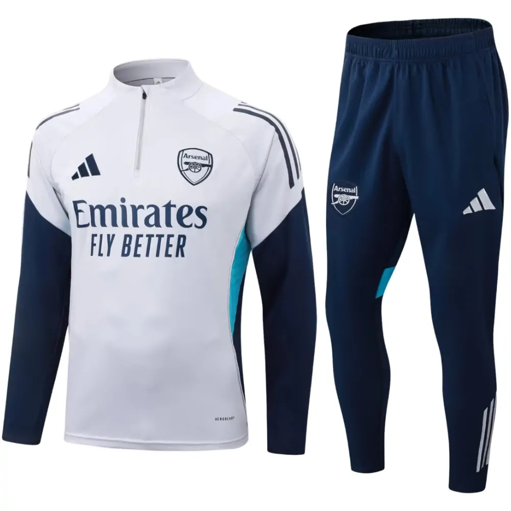 2025/26 Arsenal Light Grey Half Zip Training Jersey