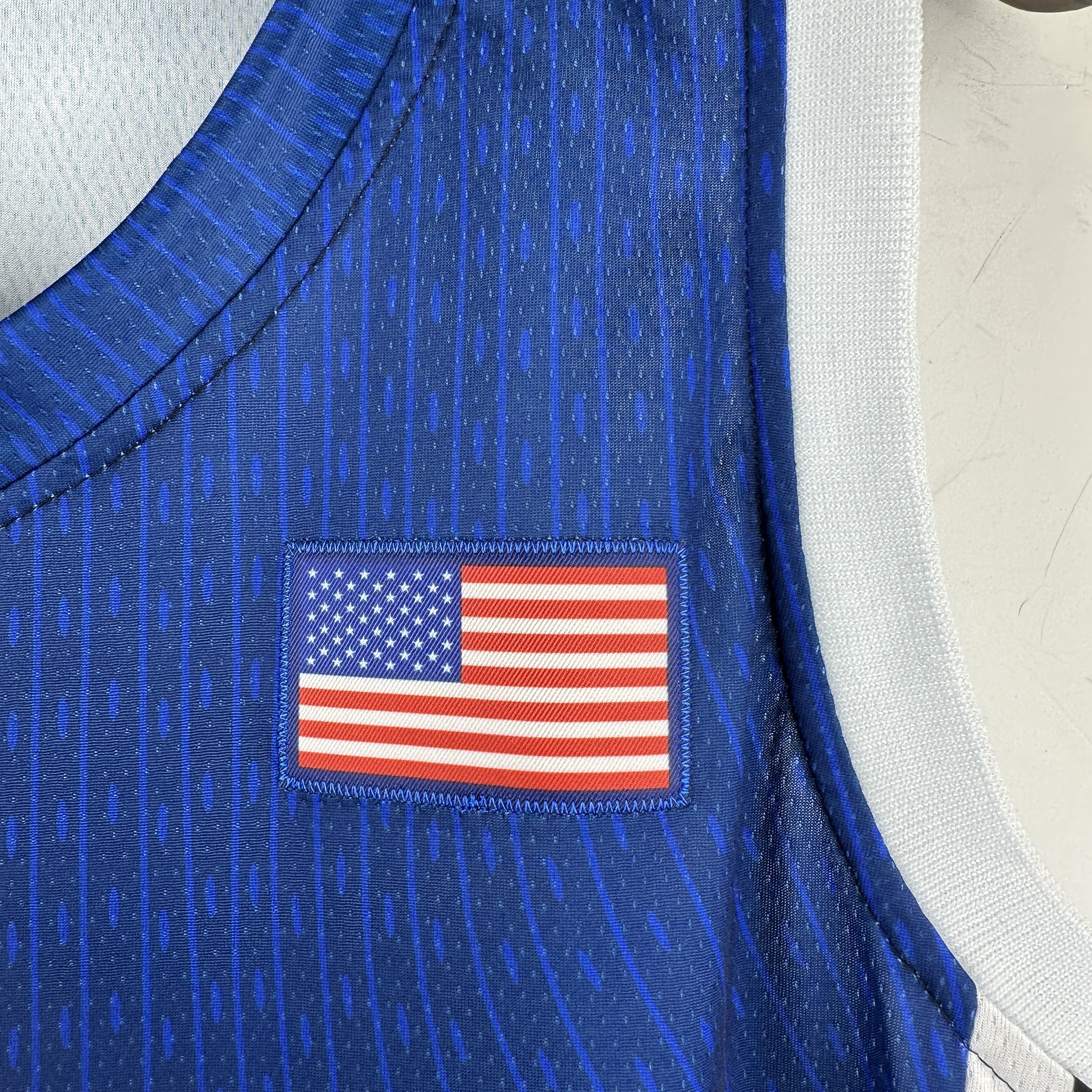 Embroidered 24th season USA team navy blue No. 4 Curry