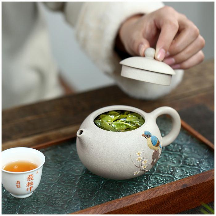 Yixing Teapot White Jade Duan Ni Clay 250ml