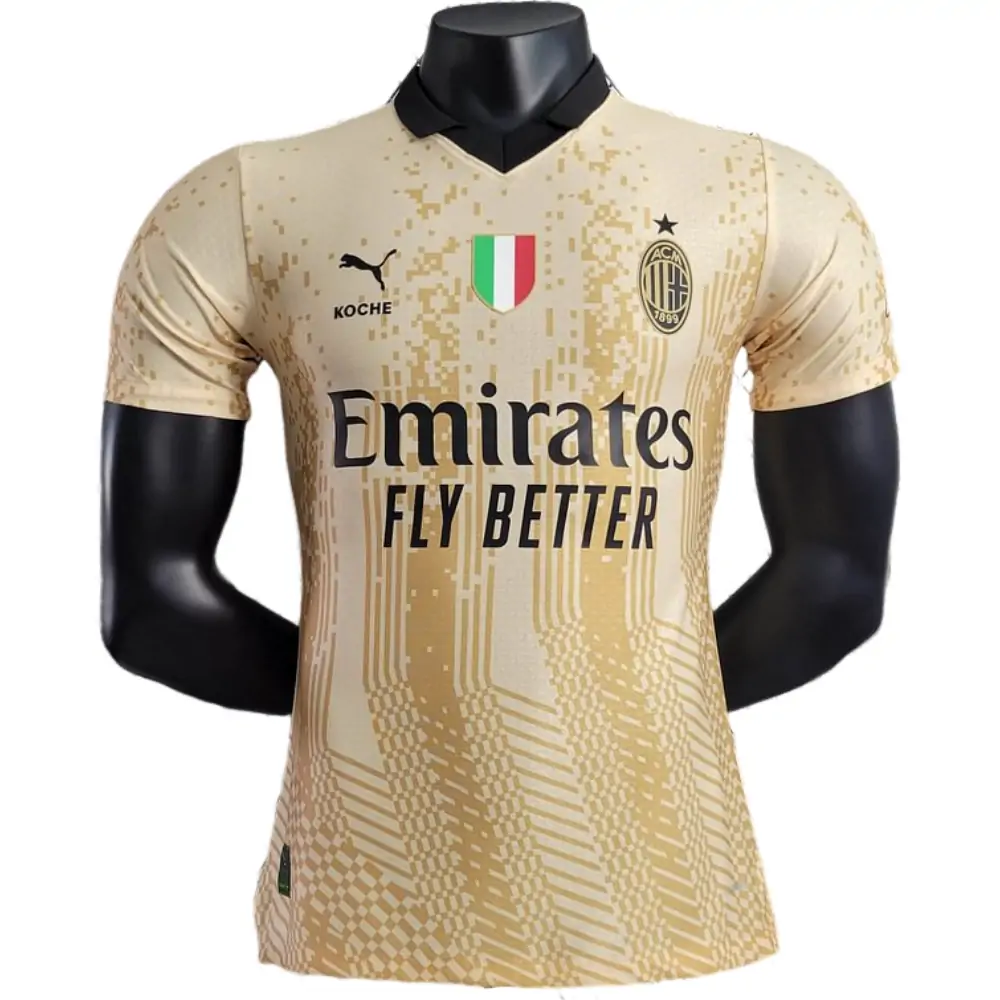 2022/2023 Player Version AC Milan Goalkeeper Special Edition Gold Football Shirt 1:1 Thai Quality