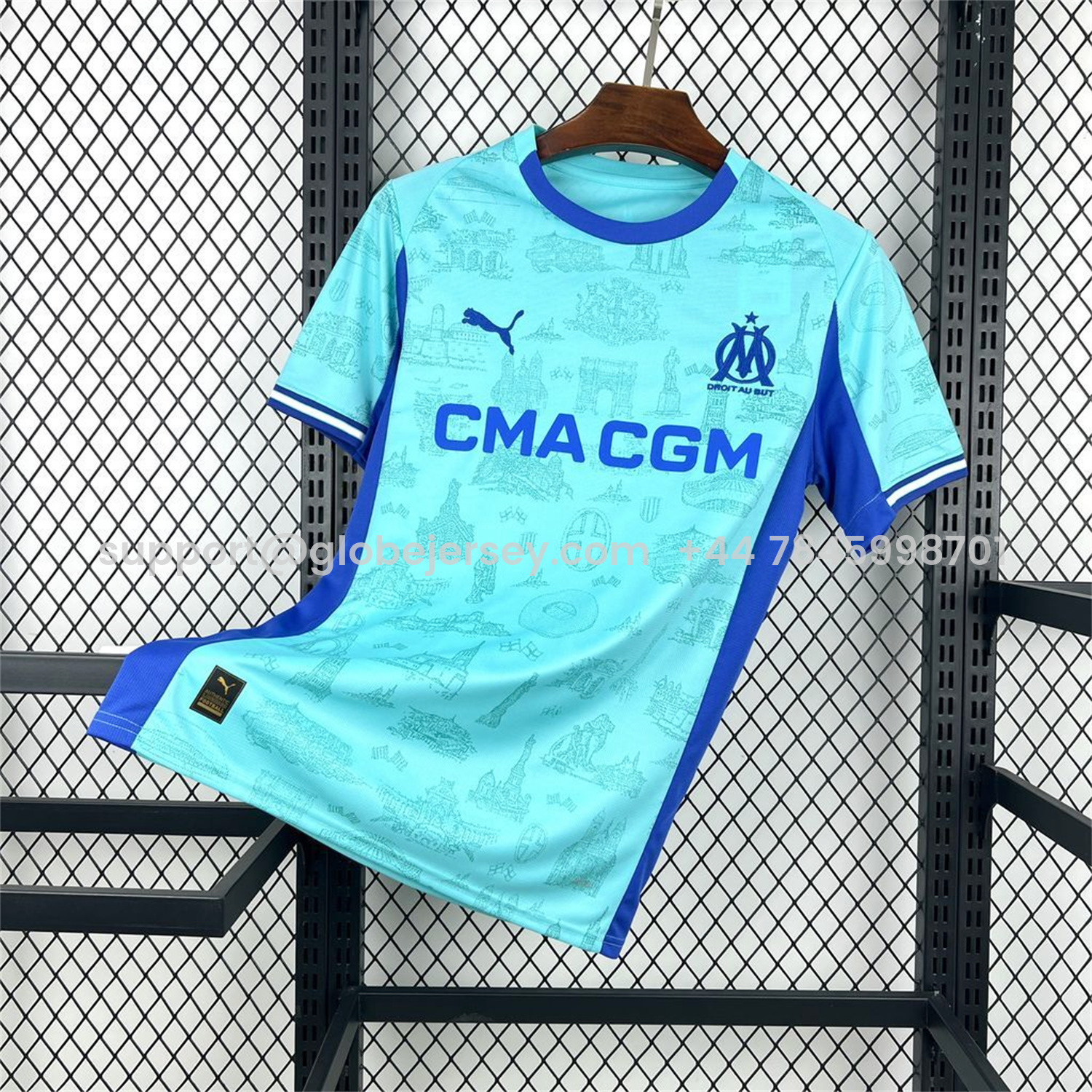 Marseille 25-26 Blue Goalkeeper Jersey - Fans Version