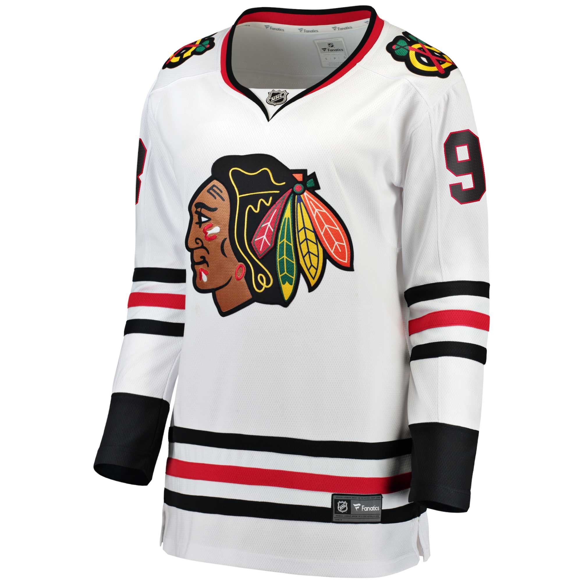 Connor Bedard Chicago Blackhawks Fanatics Women’s Away Premier Breakaway   Jersey – White