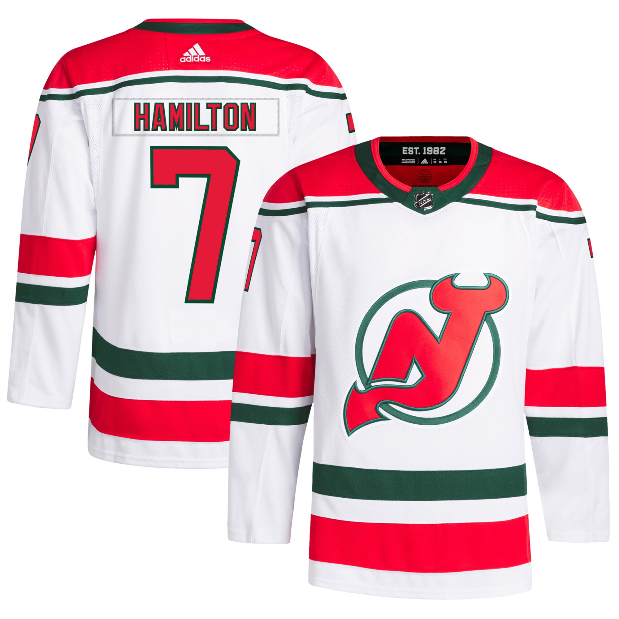 Dougie Hamilton New Jersey Devils   Primegreen    Jersey – White
