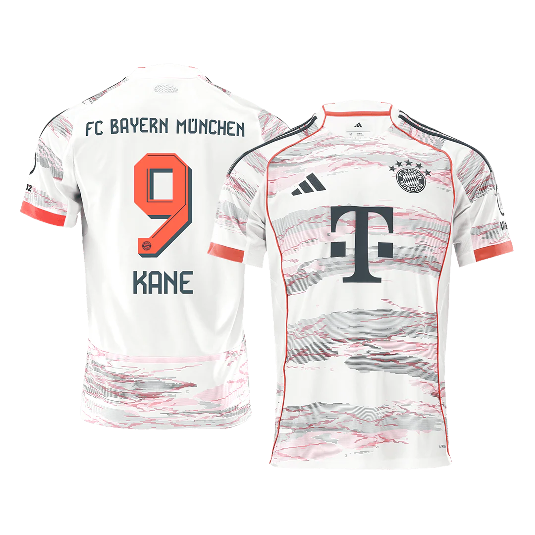 KANE #9 Bayern Munich Away Soccer Jersey 2025/26 White