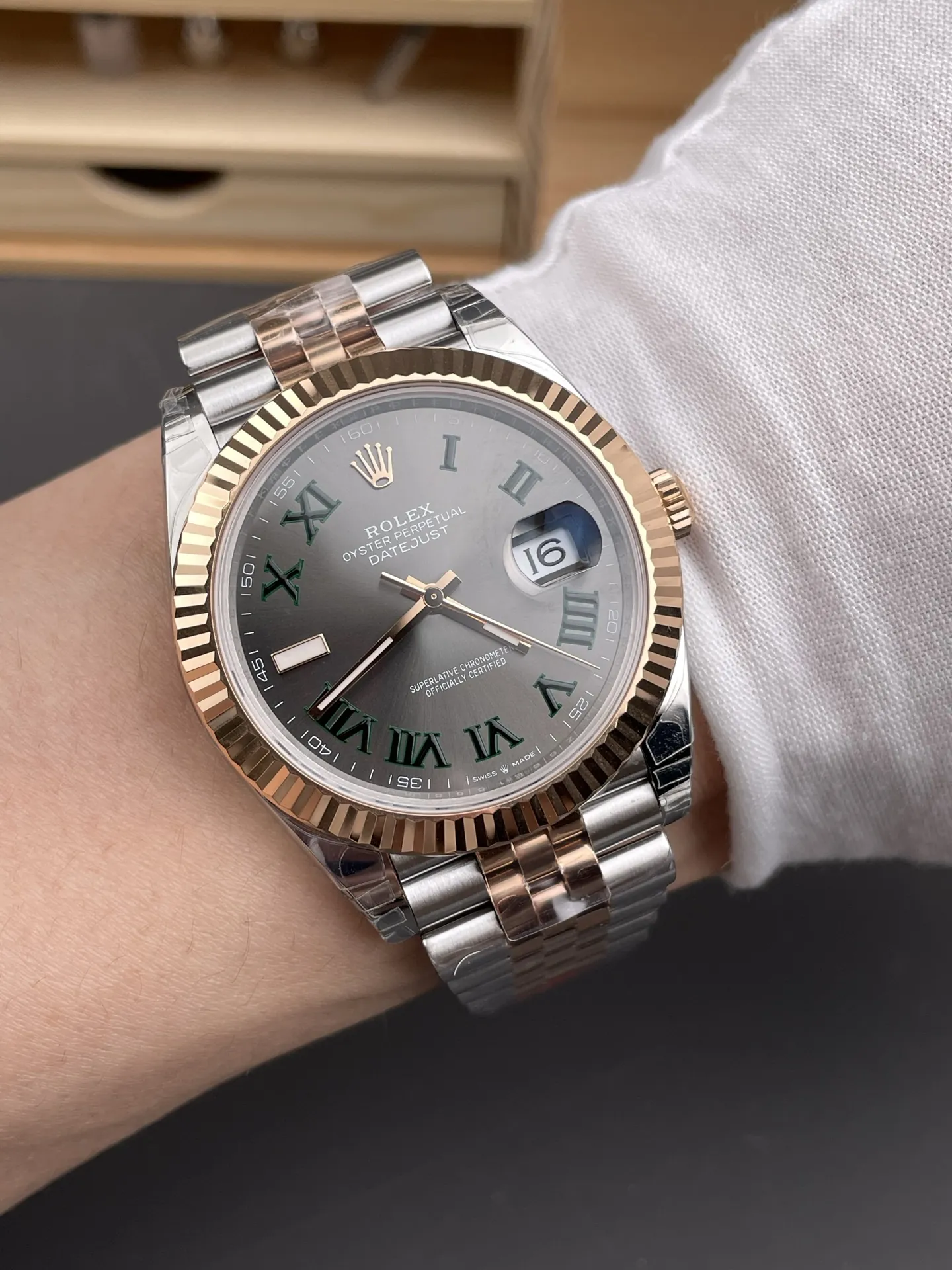 Rolex Datejust Two-Tone Rose Gold 41mm