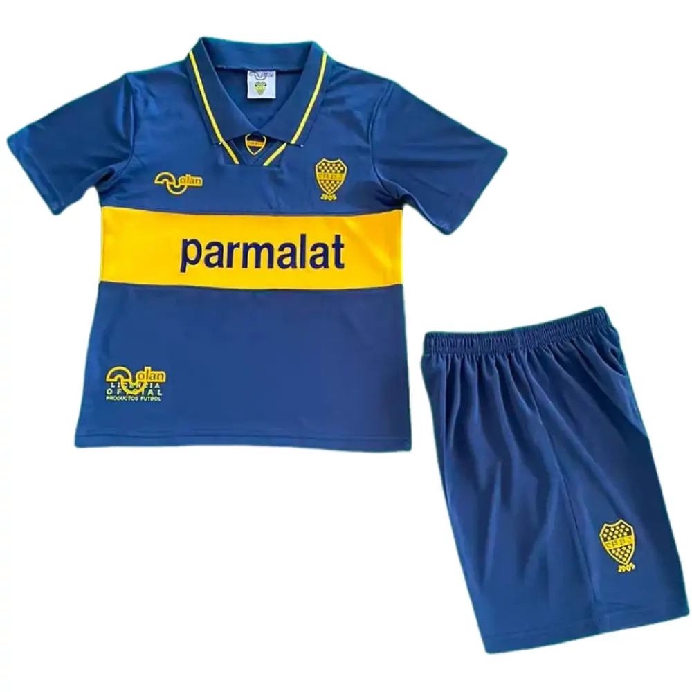 1993-95 Boca Juniors Home Retro Children's Jersey Set - Fans Edition