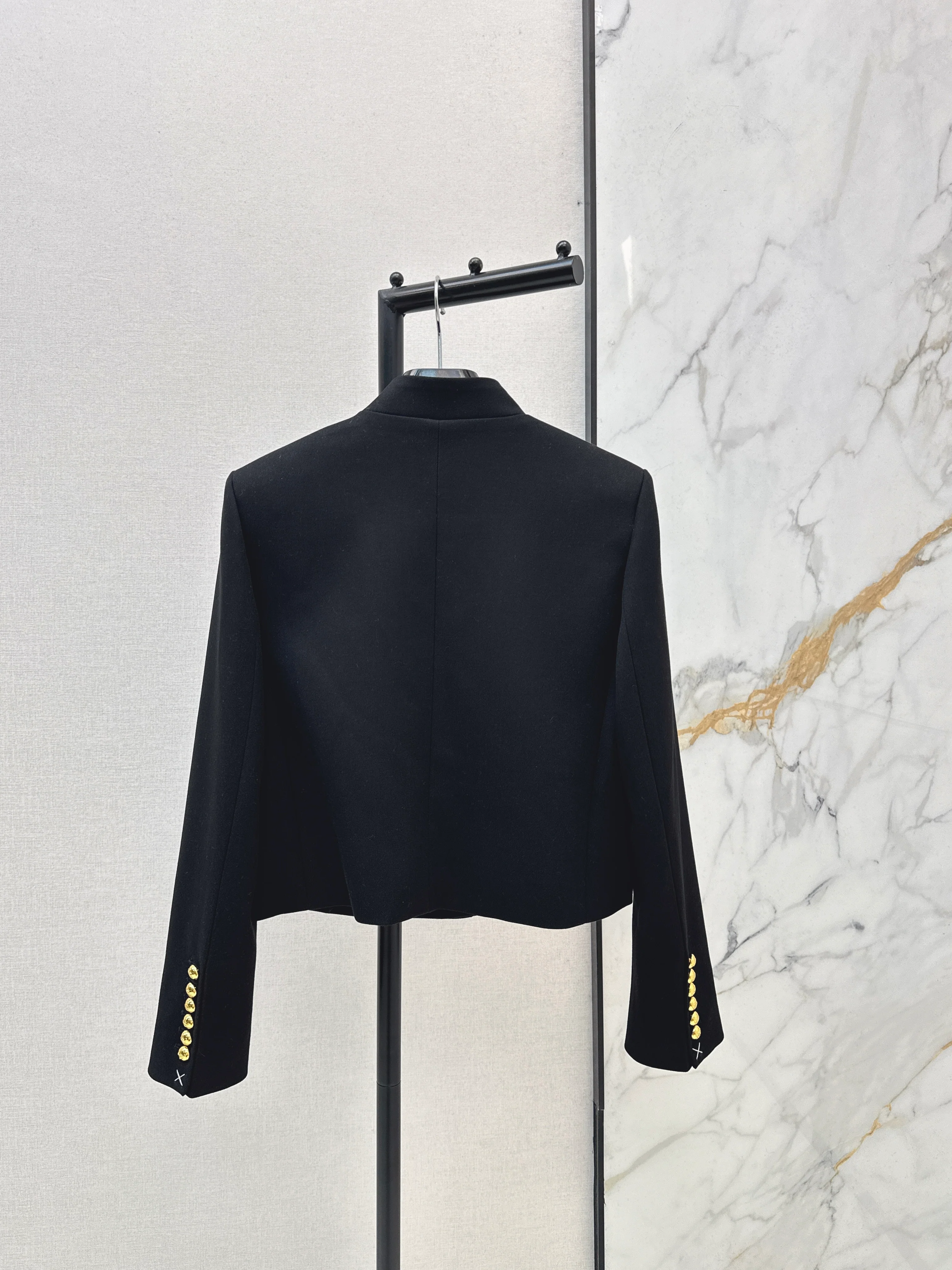 26SS Gold Buckle Trim Jacket