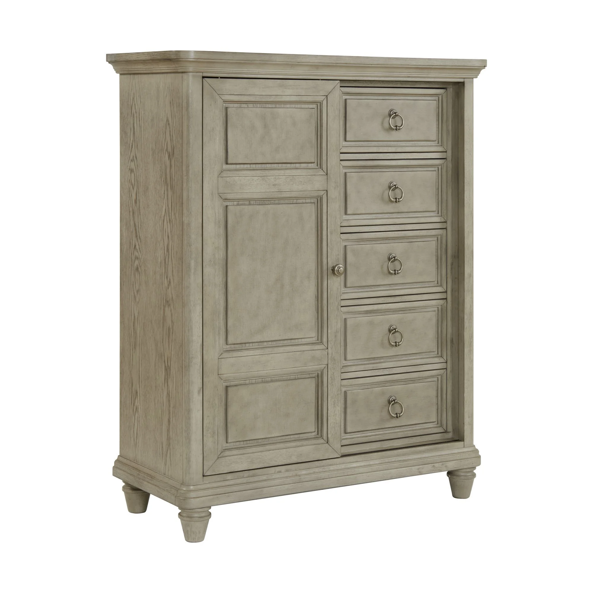 Picket House Furnishings Emiko Queen Panel 5PC Bedroom Set - Grey