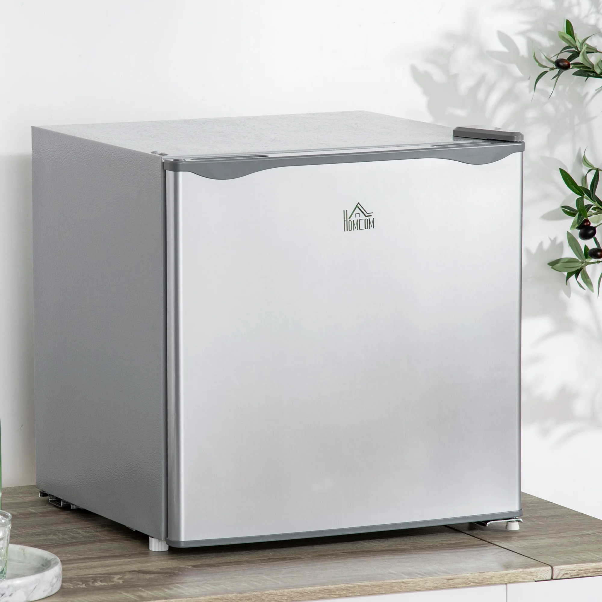 Side-by-Side Refrigerator HOMCOM Mini Freezer Countertop, 1.1 Cu.Ft Compact Upright Freezer with Removable Shelves, Reversible Door for Home, Dorm, Apartment and Office, gray,French Door Refrigerator