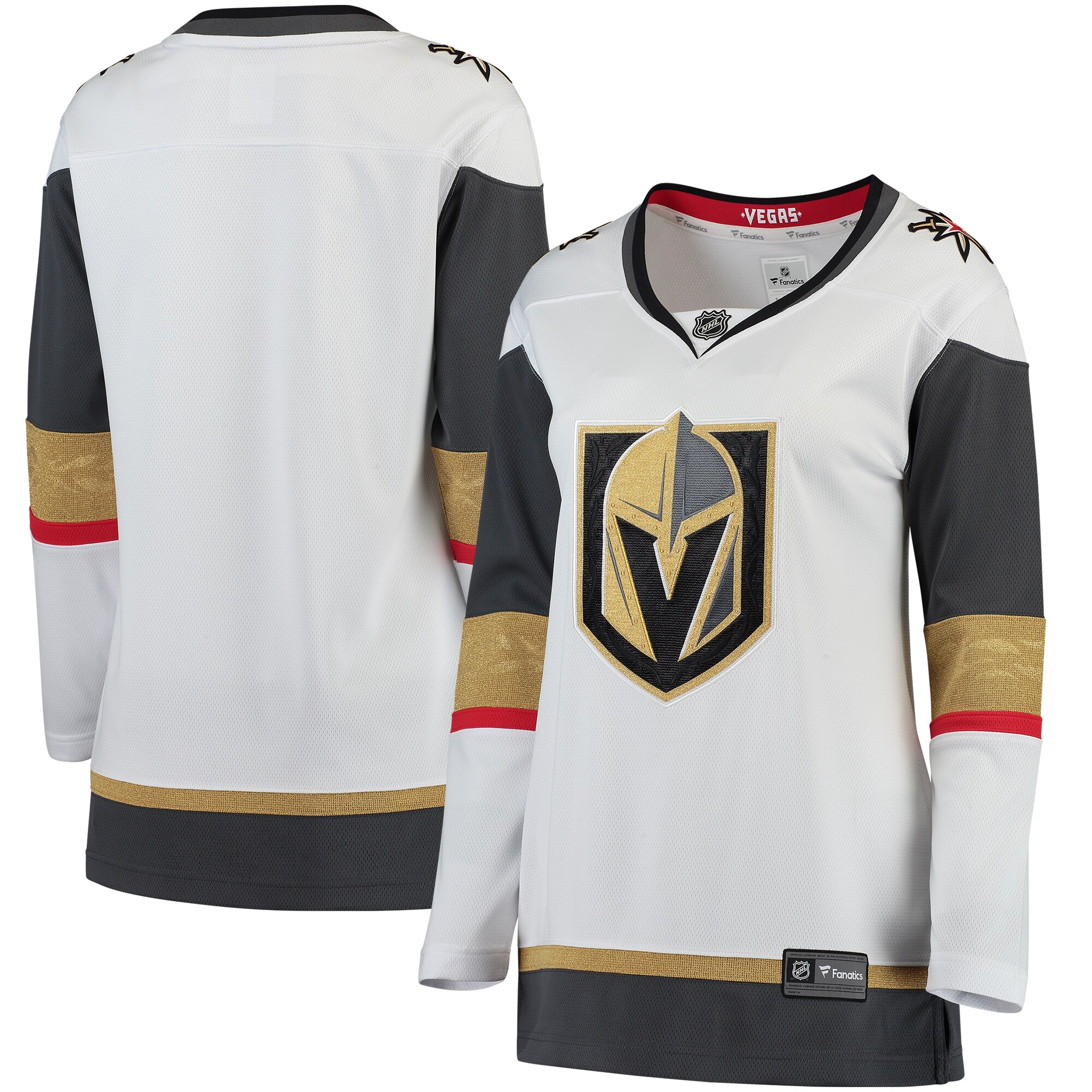 Vegas Golden Knights Fanatics Women’s Away Breakaway Jersey – White