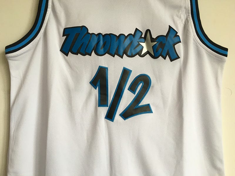 Penny Hardaway 1/2 White Embroidered Jersey