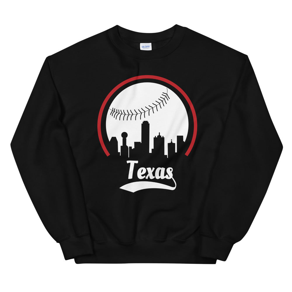 Unisex Texas Rangers Baseball Crewneck Sweatshirt