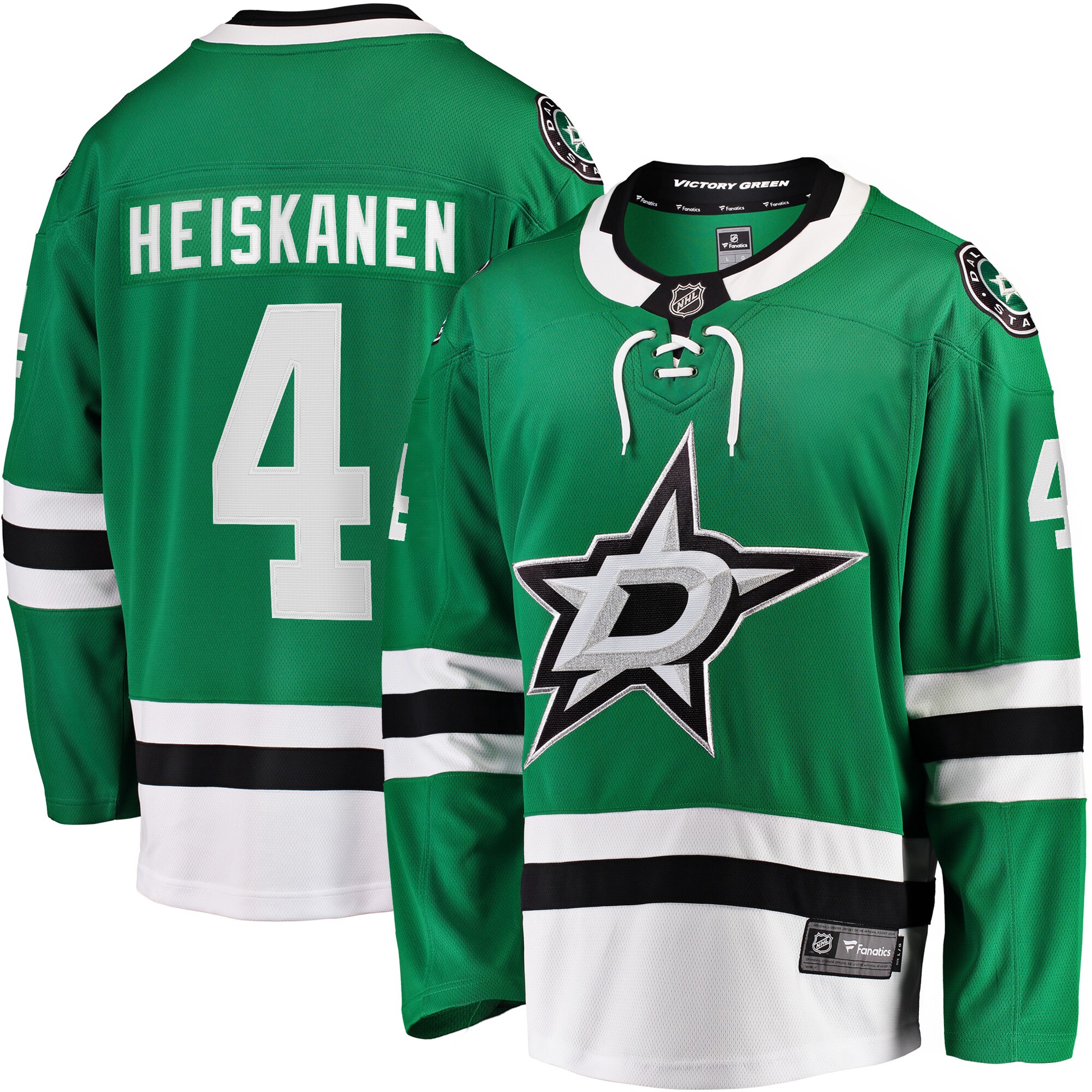 Miro Heiskanen Dallas Stars Fanatics Team Color Breakaway   Jersey – Kelly Green