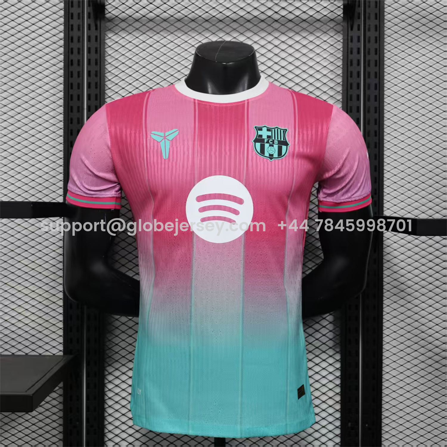Barcelona 25-26 Pink And Cyan Special Jersey - Player Version