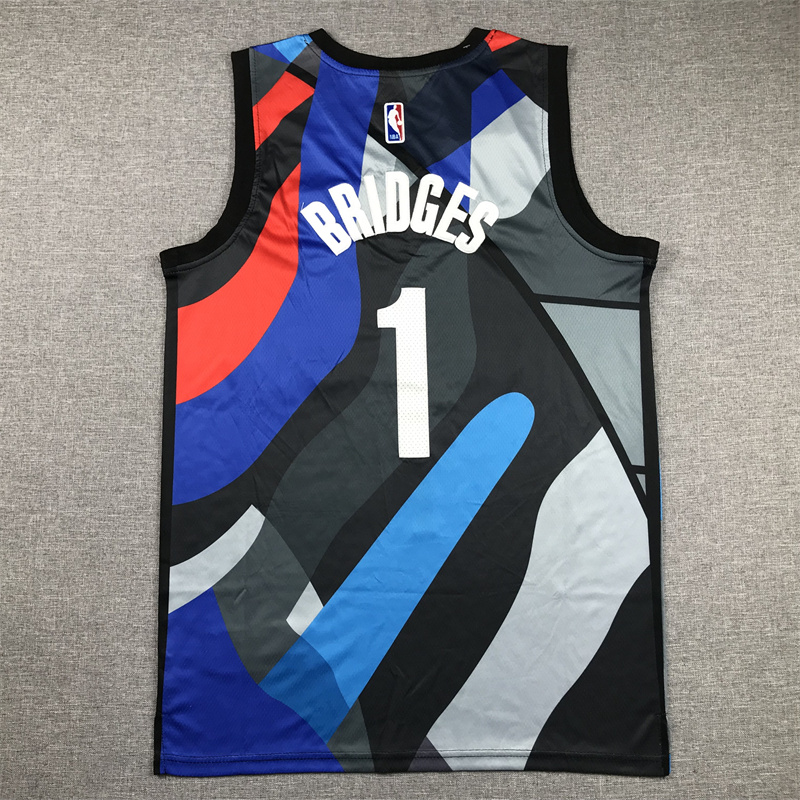 Unisex Nets 2024/25 Embroidered Swingman Jersey City Edition