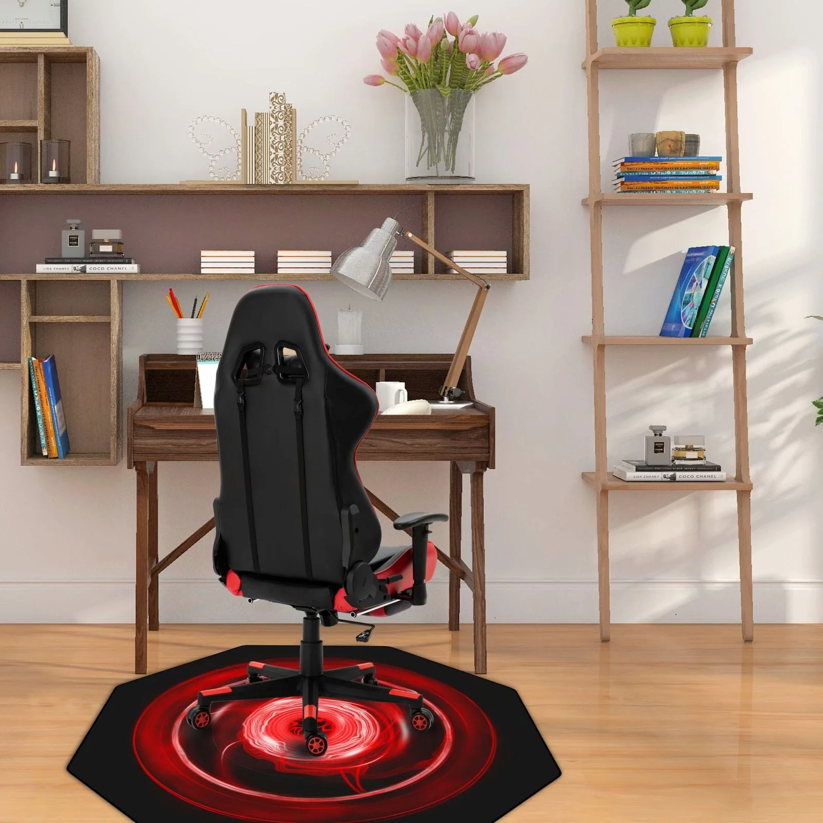 Premium Office Chair Mat for Carpeted Floor, 45x45, Heavy Duty, Easy Glide Gaming Chair Mats for Chairs, Good for Desks and Home, Protects Floors, High Impact Strength