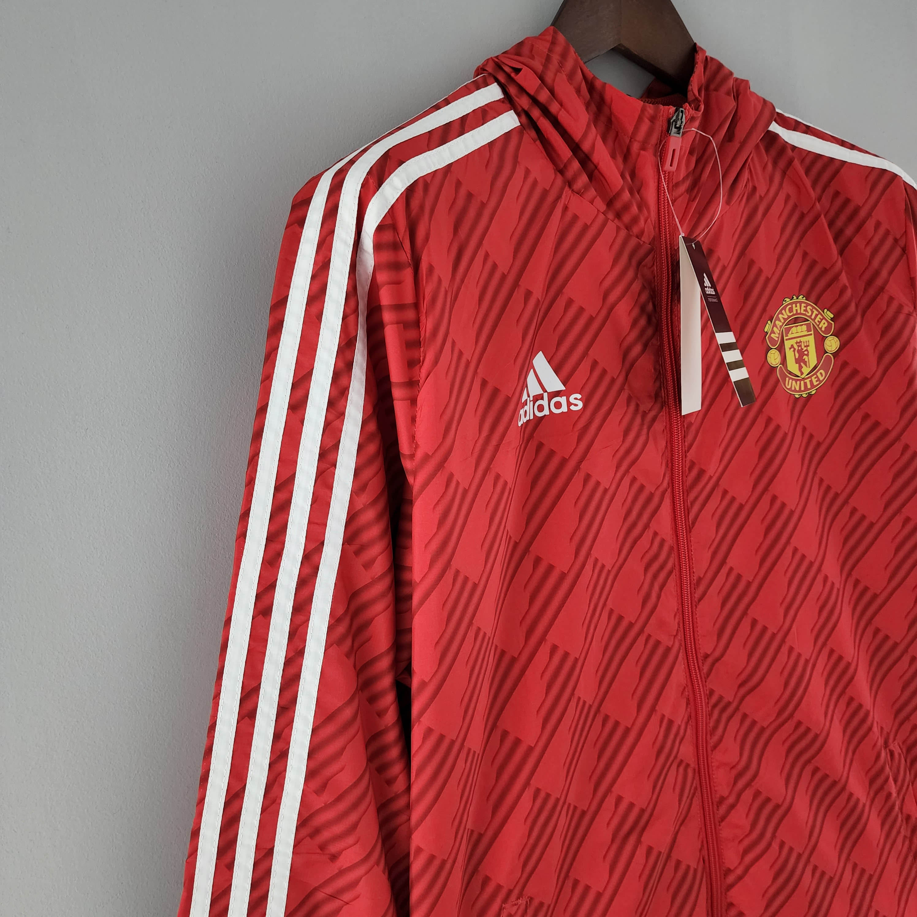 2022/2023 Manchester United Windbreaker Red White Edge