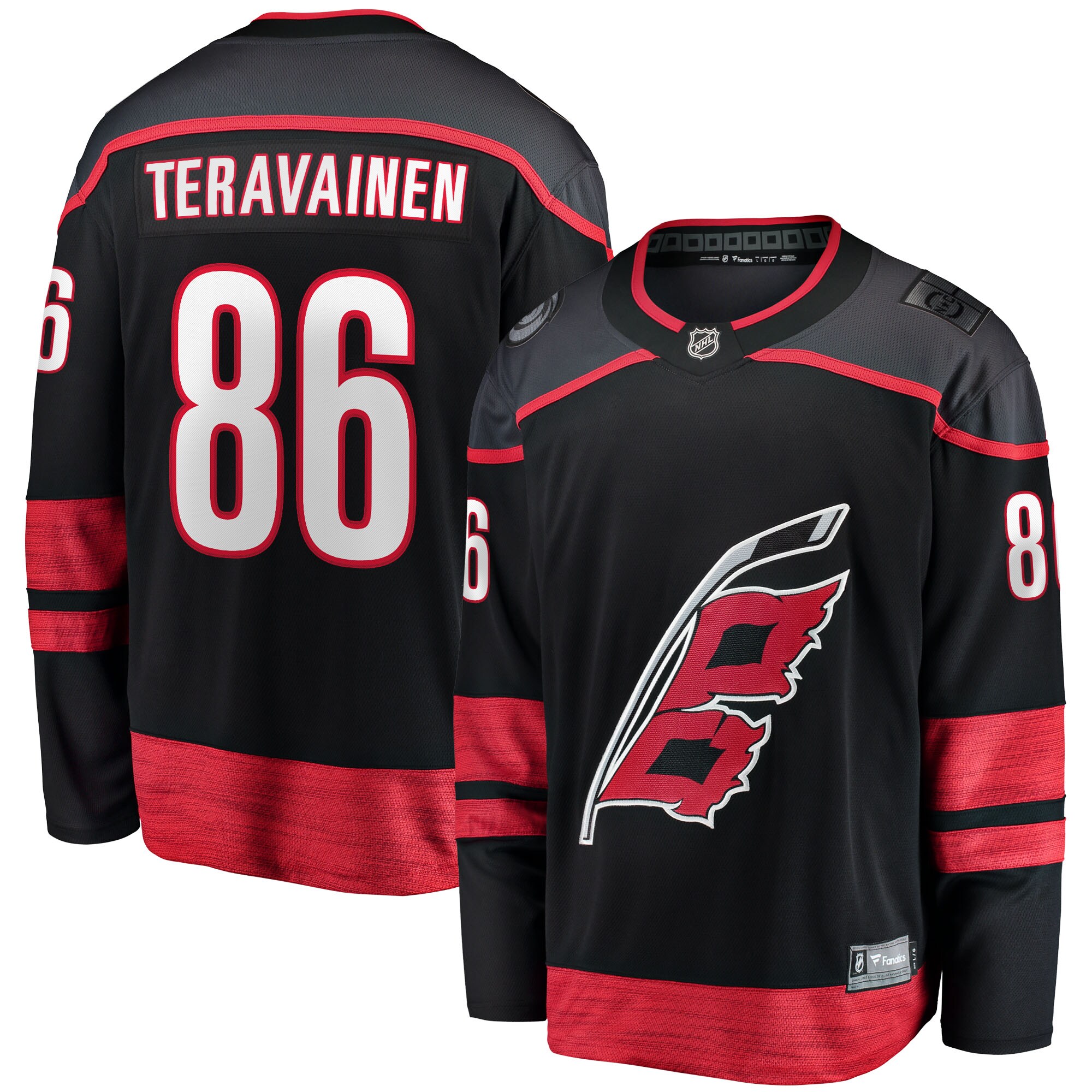 Teuvo Teravainen Carolina Hurricanes Fanatics Home Breakaway   Jersey – Black