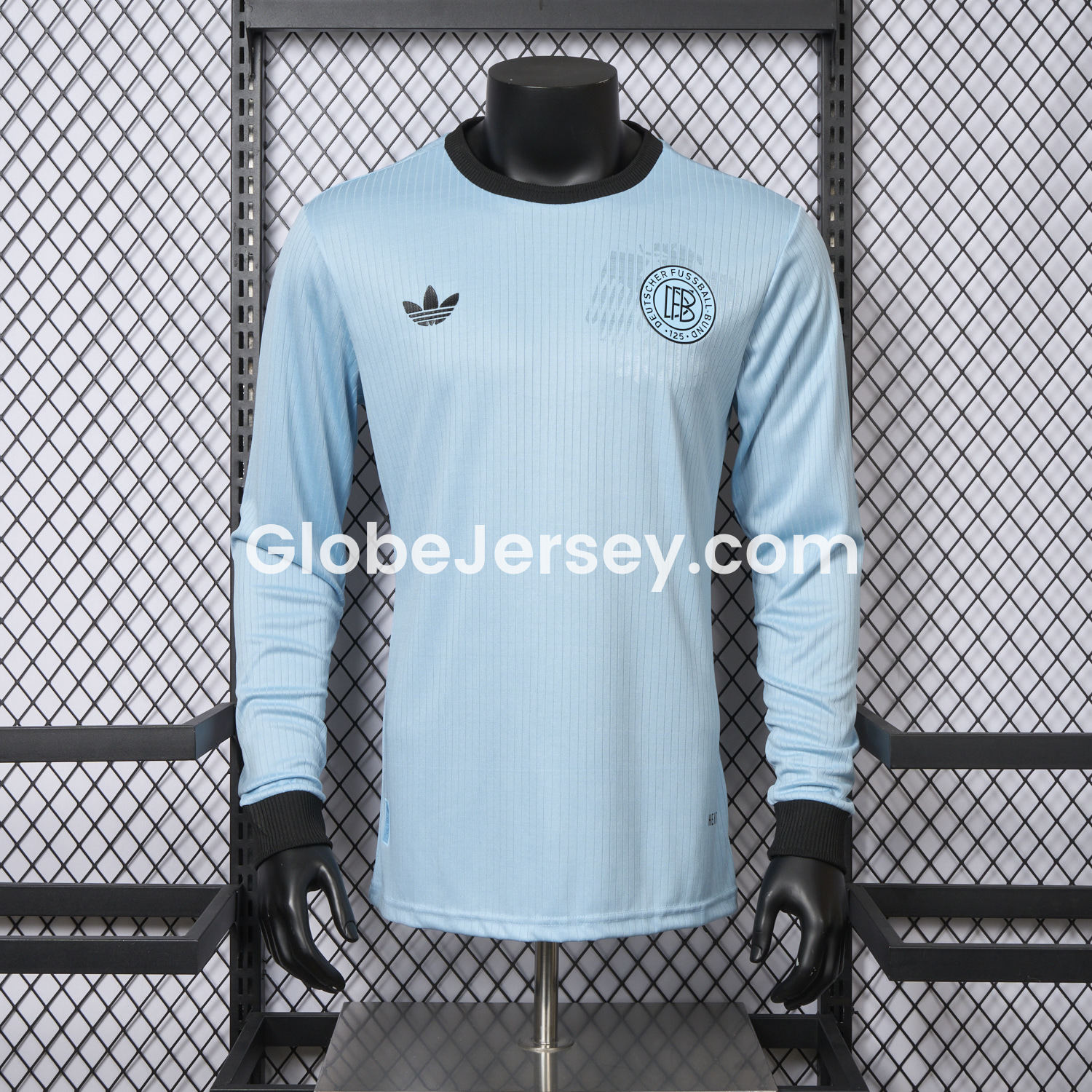 Germany 2025 125-Year Anniversary GK Blue Long Sleeve Jersey - Player Version