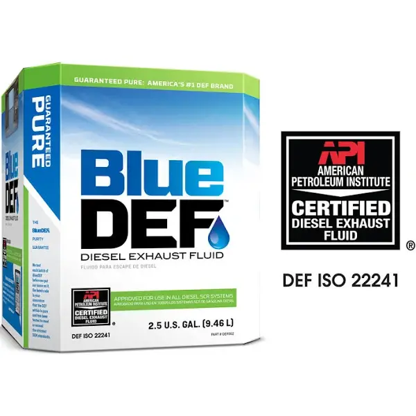 2.5 Gallon Blue DEF Diesel Exhaust Fluid - Essential for Heavy Duty Trucks