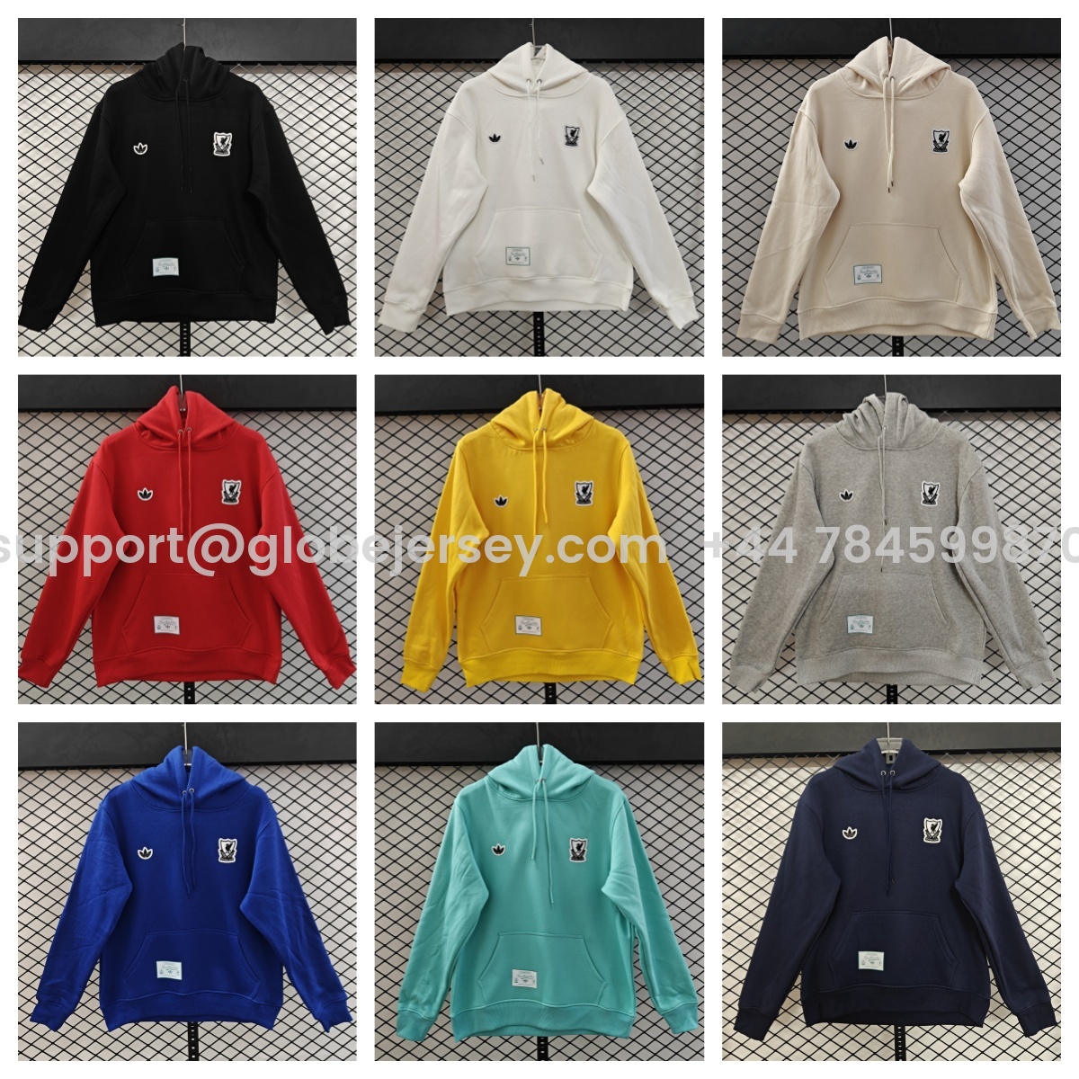 Liver.pool 25-26 Originals Terrace Icon White Team Logo Unisex Pullover Hoodie