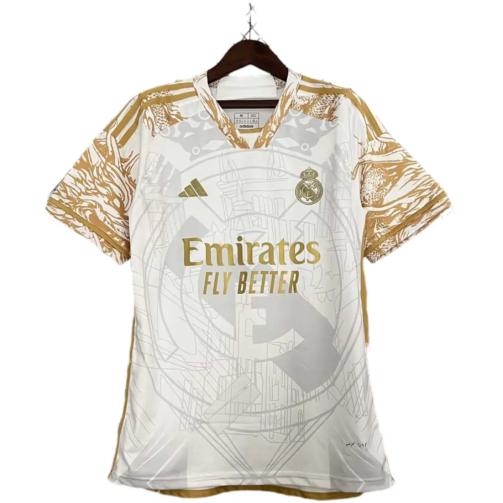 2023/24 Real Madrid Golden white dragon Special Edition  Football Shirt1:1 Thai Quality-Fans