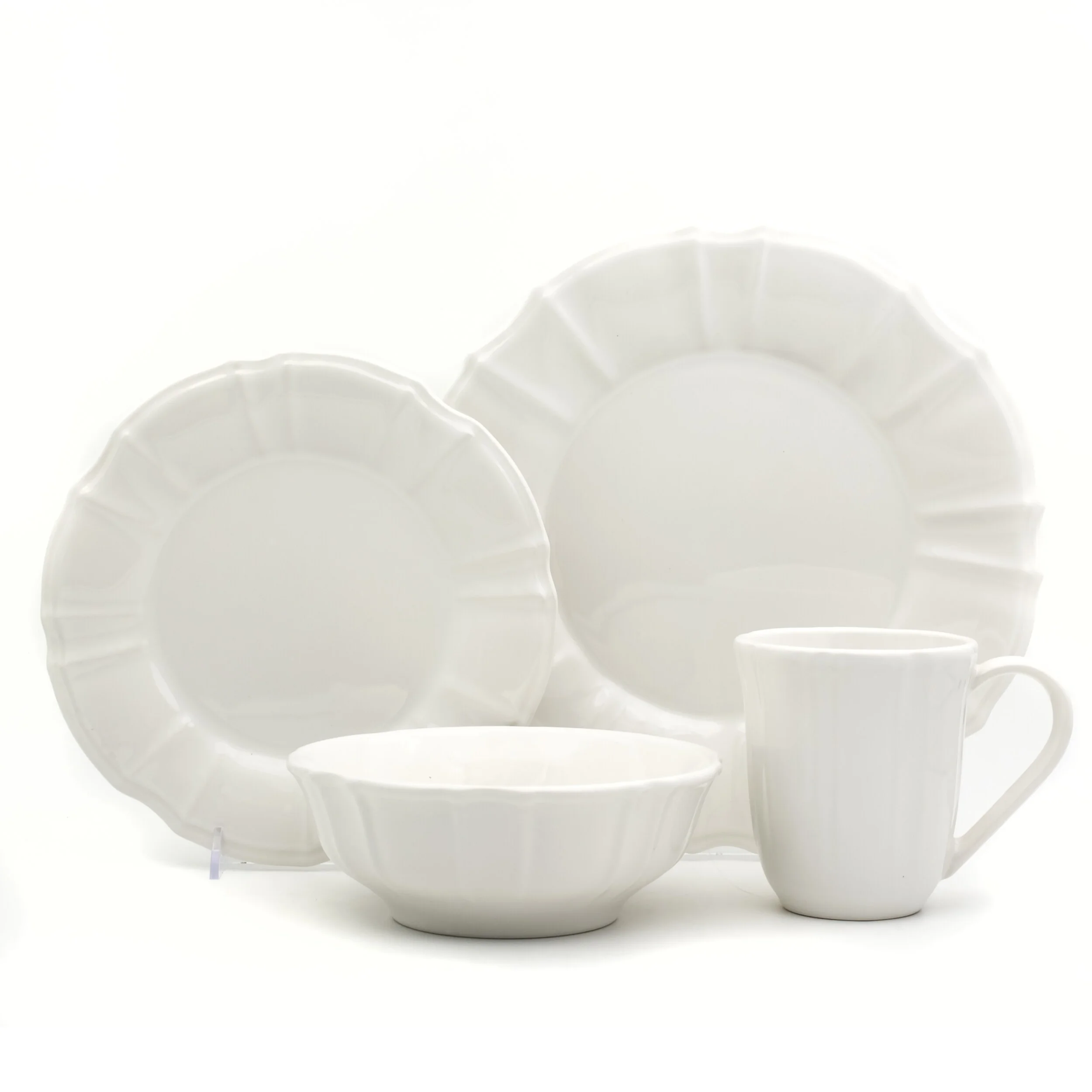 Euro Ceramica  Chloe 16 Piece Dinnerware Set (Service for 4)
